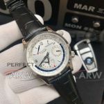 Perfect Replica Jaeger LeCoultre Master Geographic White Dial Stainless Steel Case 42mm Watch 